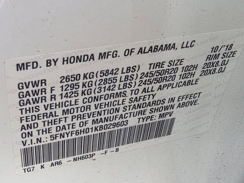 Used 2019 Honda Pilot Elite image 30