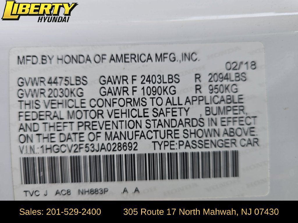 Used 2018 Honda Accord EX-L image 30
