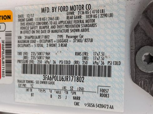 Used 2018 Ford Fusion SE w/ Equipment Group 602A FWD image 39