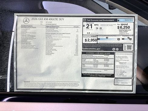 New 2026 Mercedes-Benz GLE 450 4MATIC image 18