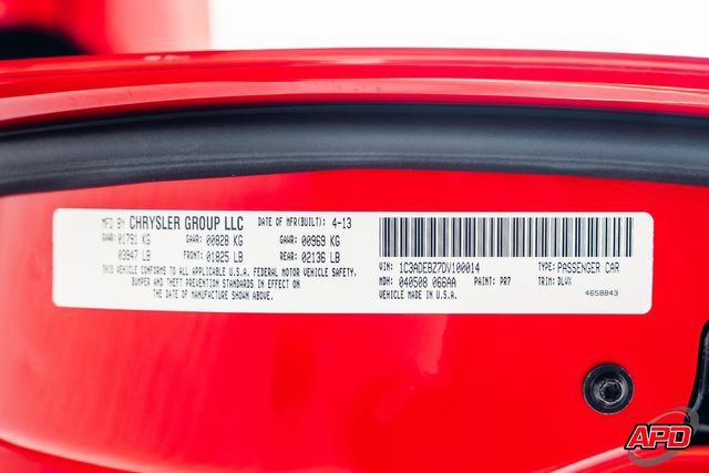 Used 2013 SRT Viper GTS w/ GTS Laguna Interior Pkg RWD image 99