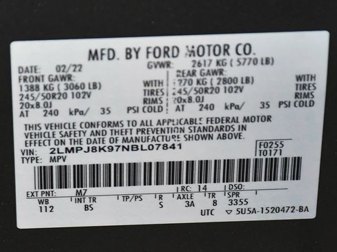 Used 2022 Lincoln Nautilus Reserve w/ Cargo Utility Package AWD/4WD image 17