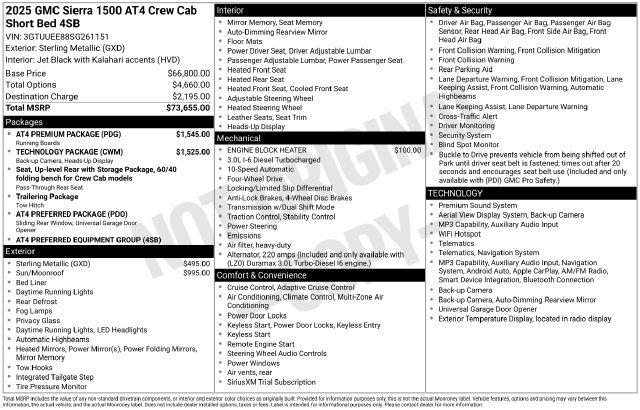 Used 2025 GMC Sierra 1500 AT4 w/ AT4 Premium Package AWD/4WD image 21