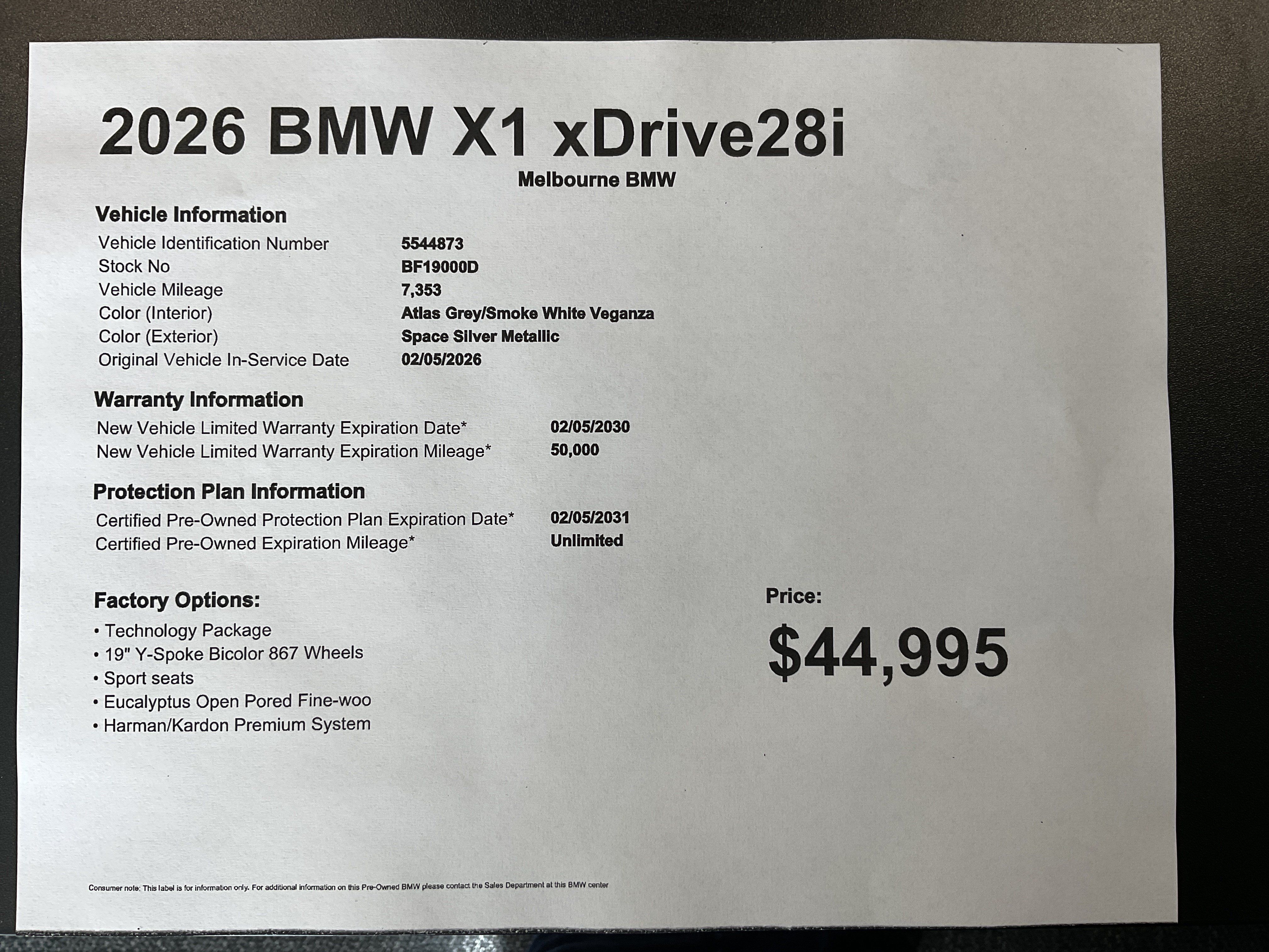 Certified 2026 BMW X1 xDrive28i w/ Technology Package AWD/4WD image 36