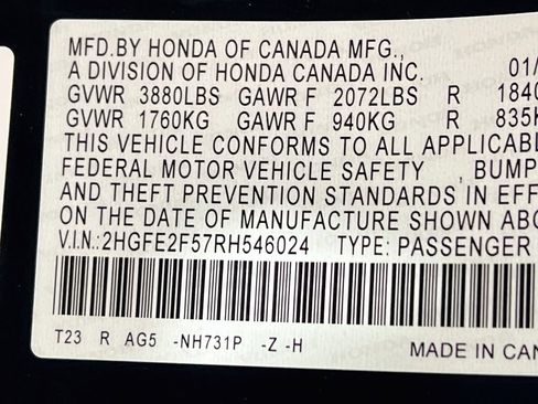 Used 2024 Honda Civic Sport image 28