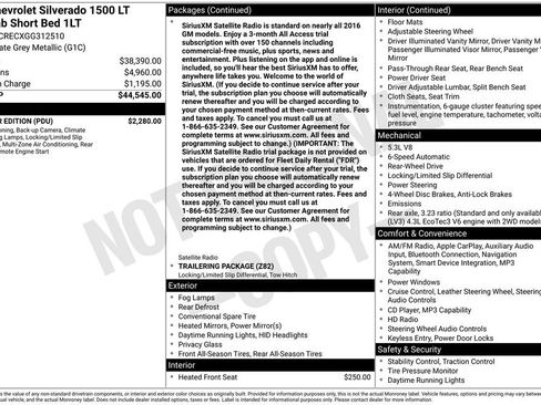 Used 2016 Chevrolet Silverado 1500 LT w/ All Star Edition RWD image 16