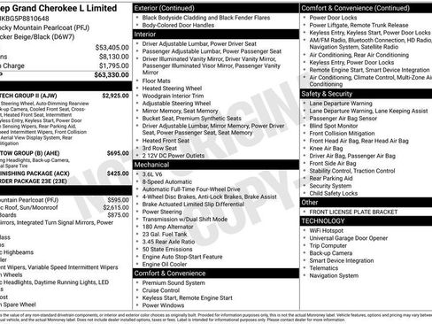 Used 2023 Jeep Grand Cherokee L Limited w/ Luxury Tech Group II image 40