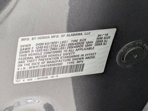 Used 2019 Honda Passport Touring image 29