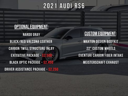 Used 2021 Audi RS 6 w/ Executive Package image 5