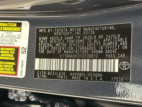 New 2026 Toyota Camry XLE FWD image 25