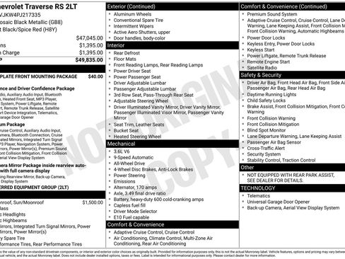 Used 2023 Chevrolet Traverse RS image 6