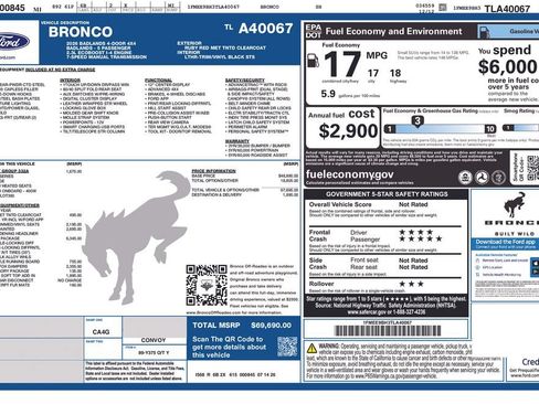 Used 2026 Ford Bronco Badlands w/ Sasquatch Package AWD/4WD image 11