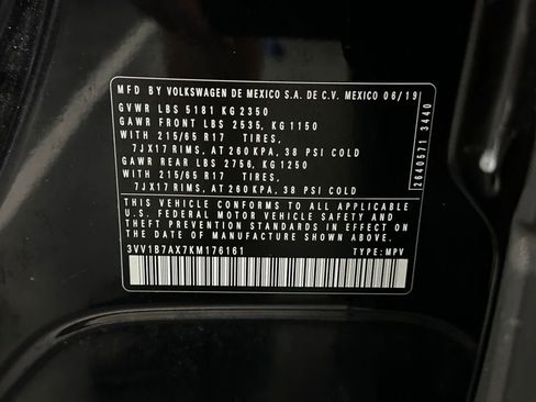 Used 2019 Volkswagen Tiguan S w/ Driver Assistance Package image 34