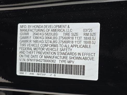 Certified 2026 Honda Passport TrailSport image 36