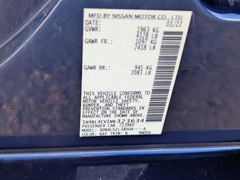 Certified 2022 Nissan Altima 2.5 SR image 32