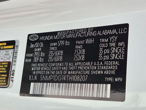 New 2026 Hyundai Santa Fe SE AWD/4WD image 36