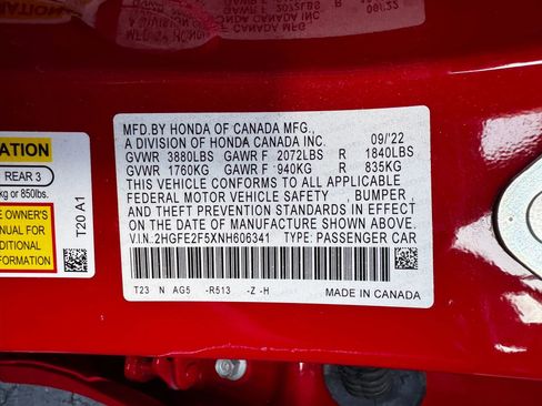 Used 2022 Honda Civic Sport image 24