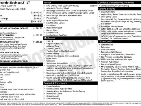 Used 2017 Chevrolet Equinox LT AWD/4WD image 2