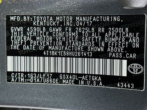Used 2017 Toyota Avalon XLE Premium FWD image 12