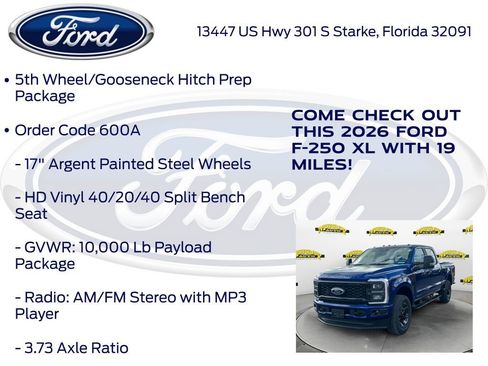 New 2026 Ford F250 XL w/ STX Appearance Package image 20