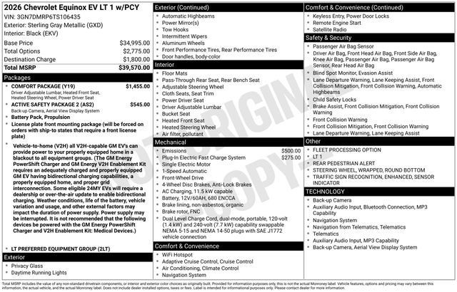 Certified 2026 Chevrolet Equinox EV LT w/ Comfort Package FWD image 2