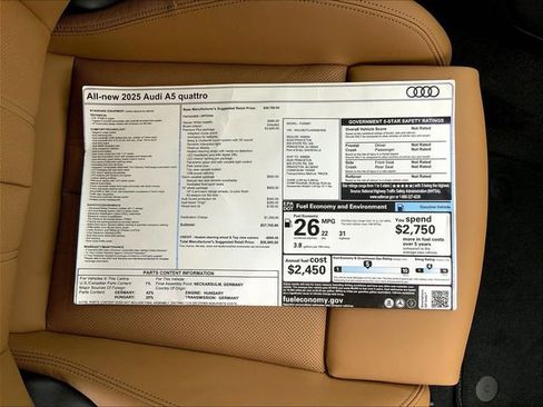 New 2025 Audi A5 2.0T Premium Plus image 15