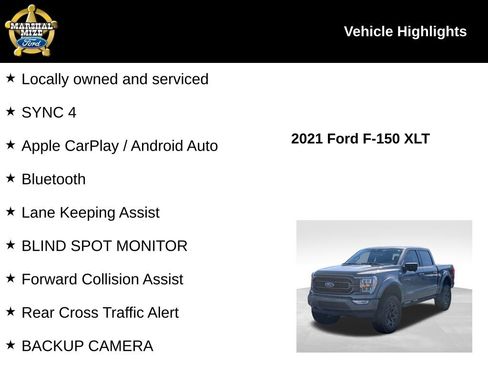 Used 2021 Ford F150 XLT w/ Equipment Group 302A High image 2