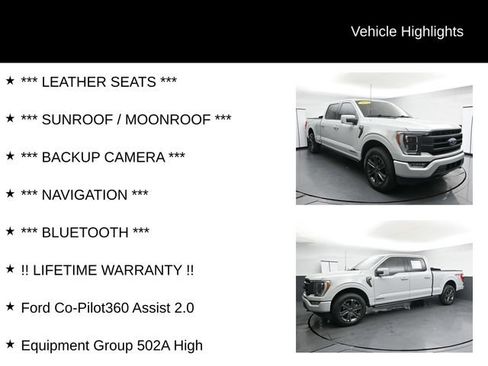 Used 2023 Ford F150 Lariat w/ Equipment Group 502A High AWD/4WD image 4