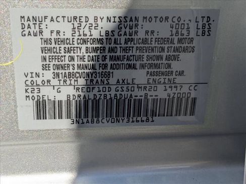 Certified 2022 Nissan Sentra SV w/ All-Weather Package image 23