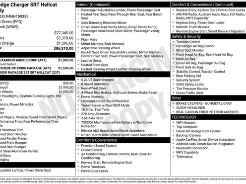 Used 2022 Dodge Charger SRT Hellcat w/ Harman/Kardon Audio Group image 3