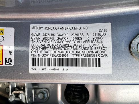 Used 2018 Honda Accord Sport image 16