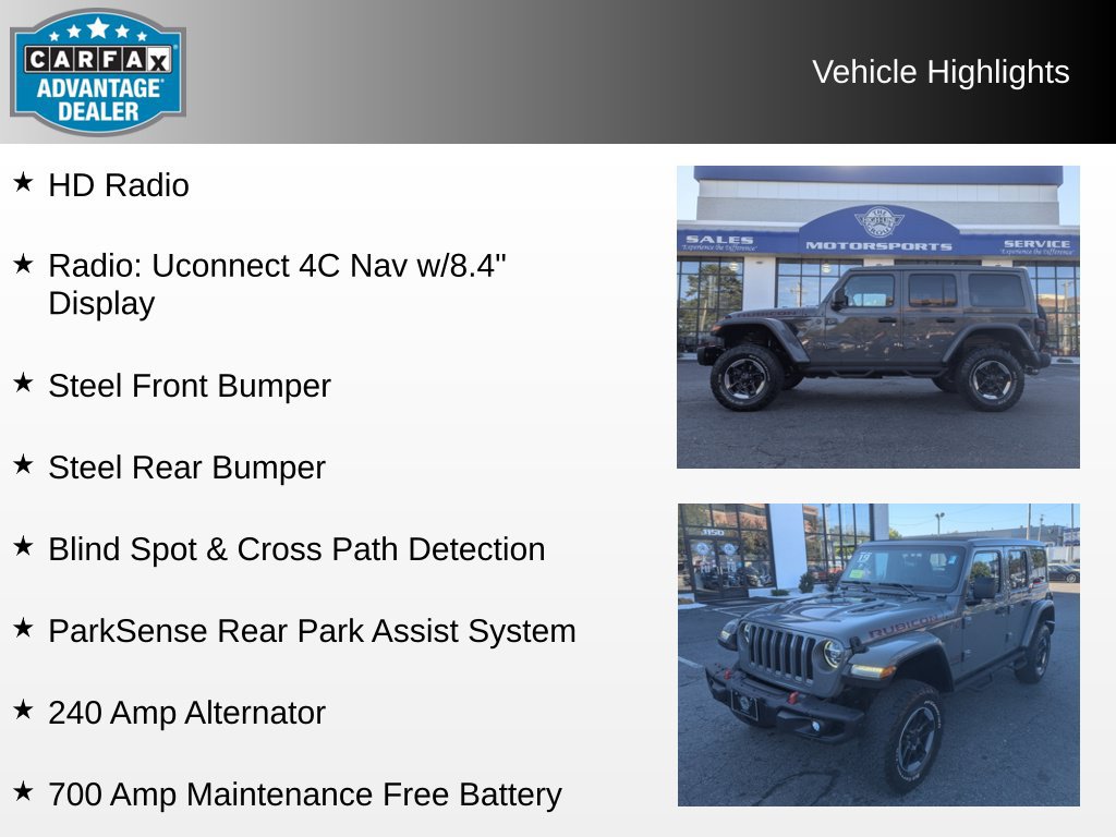 Used 2019 Jeep Wrangler Unlimited Rubicon AWD/4WD image 8