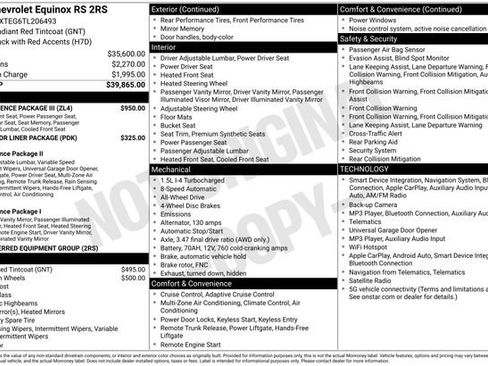 Used 2026 Chevrolet Equinox RS w/ Convenience Package III AWD/4WD image 3