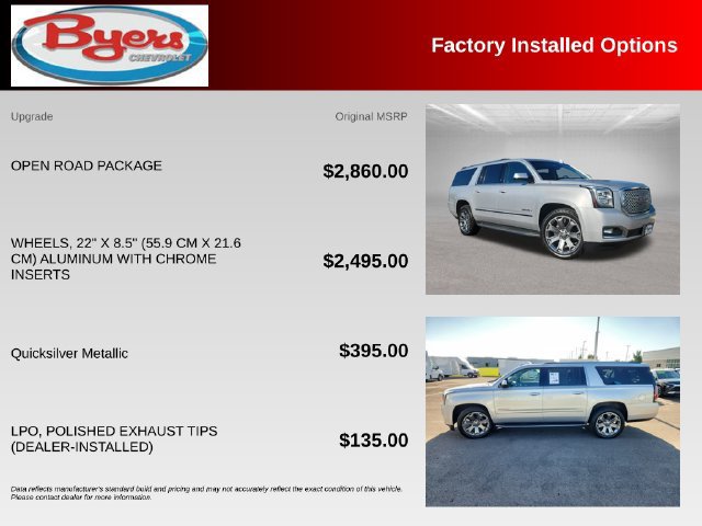 Used 2016 GMC Yukon XL Denali w/ Open Road Package AWD/4WD image 10
