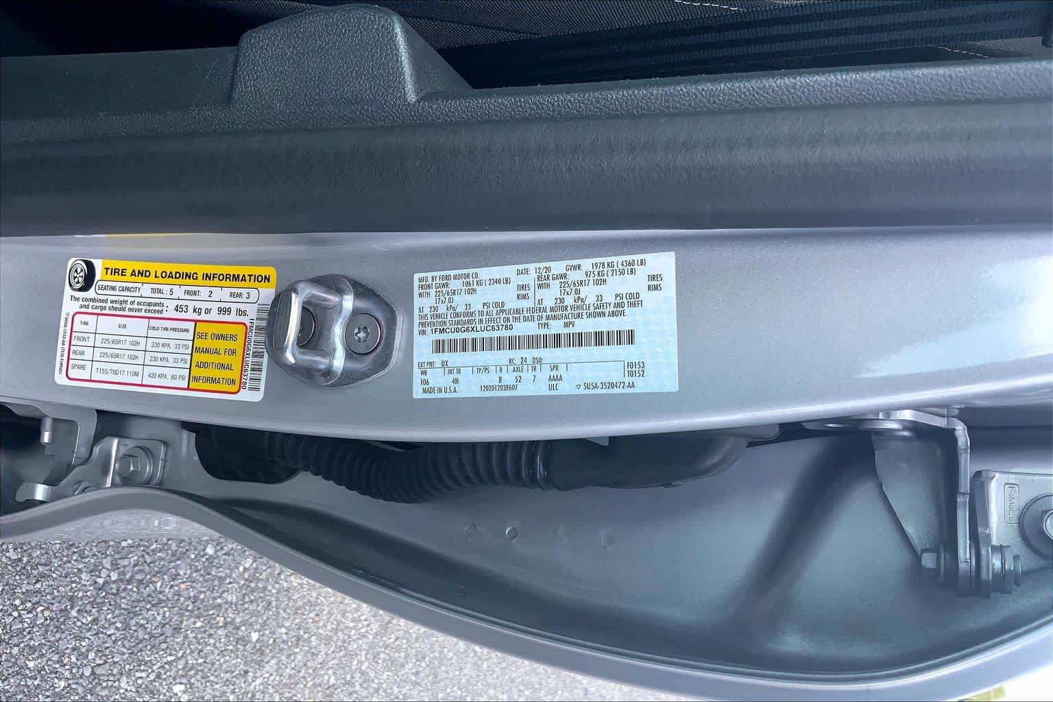 Certified 2020 Ford Escape SE FWD image 32