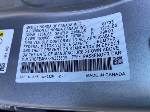 Used 2025 Honda Civic Sport image 33