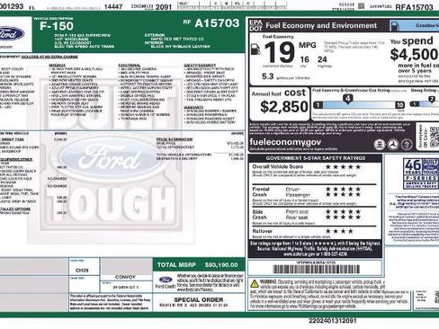 Certified 2024 Ford F150 Platinum w/ Equipment Group 702A High AWD/4WD image 8