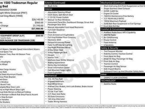 Used 2016 RAM 1500 Tradesman w/ Popular Equipment Group image 4