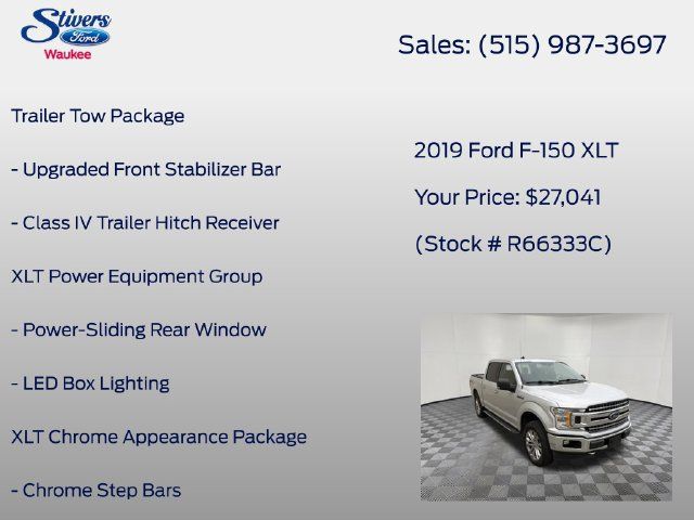 Used 2019 Ford F150 XLT w/ Equipment Group 302A Luxury AWD/4WD image 22