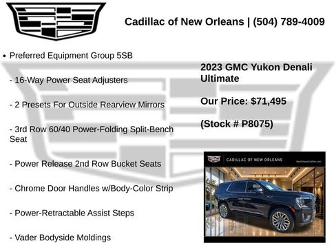 Used 2023 GMC Yukon Denali Ultimate AWD/4WD image 7