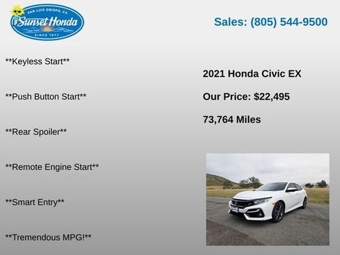 Used 2021 Honda Civic EX image 13