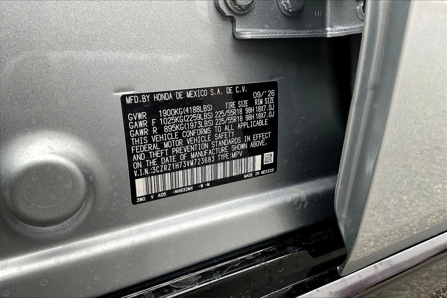 New 2027 Honda HR-V EX-L image 19