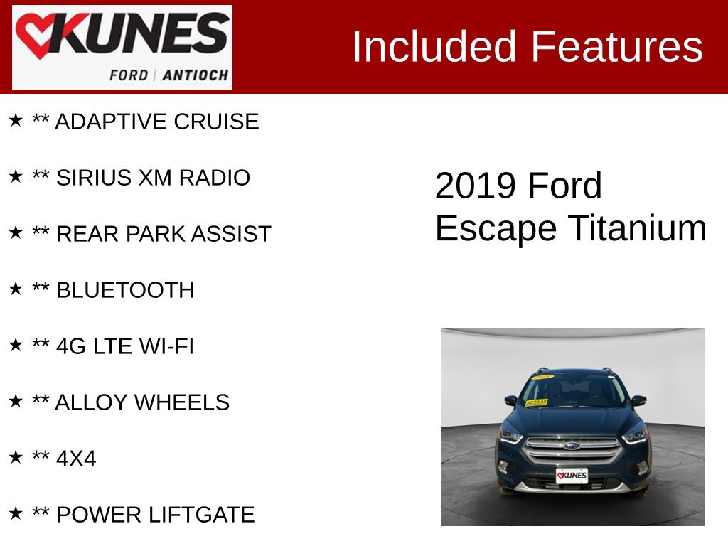 Used 2019 Ford Escape Titanium AWD/4WD image 4