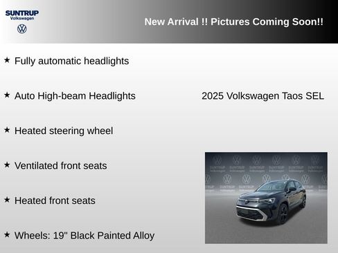 Used 2025 Volkswagen Taos SEL w/ Black Wheel Plus Package AWD/4WD image 12