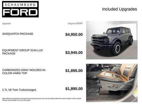 Used 2023 Ford Bronco Outer Banks w/ Sasquatch Package AWD/4WD image 4