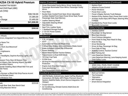 Used 2026 MAZDA CX-50 AWD 2.5 Hybrid w/ Weather Package image 3
