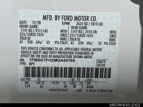 Used 2021 Ford Explorer Limited w/ Equipment Group 301A RWD image 13