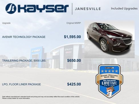 Certified 2023 Buick Enclave Avenir w/ Avenir Technology Package AWD/4WD image 2