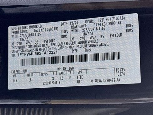 Certified 2025 Ford F150 Tremor AWD/4WD image 33