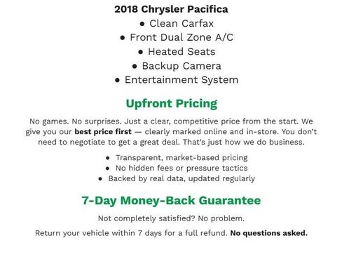 Used 2018 Chrysler Pacifica Touring-L w/ Premium Audio Group image 2